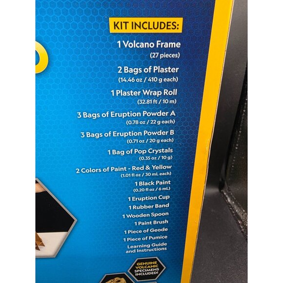NATIONAL GEOGRAPHIC Jumbo Volcano Kit 1.5FT Eruption Science STEM Toy POP - Picture 6 of 10
